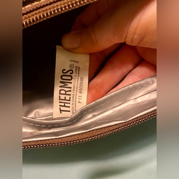 Raya by Thermos Brown Polka Dot Insulated Lunch Tote Bag - Picture 9 of 13